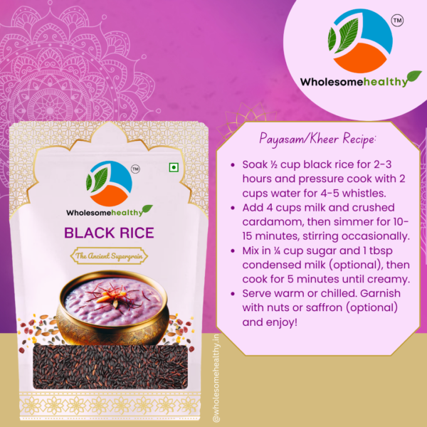 Black Rice Pack of 1 (500g) - Image 3