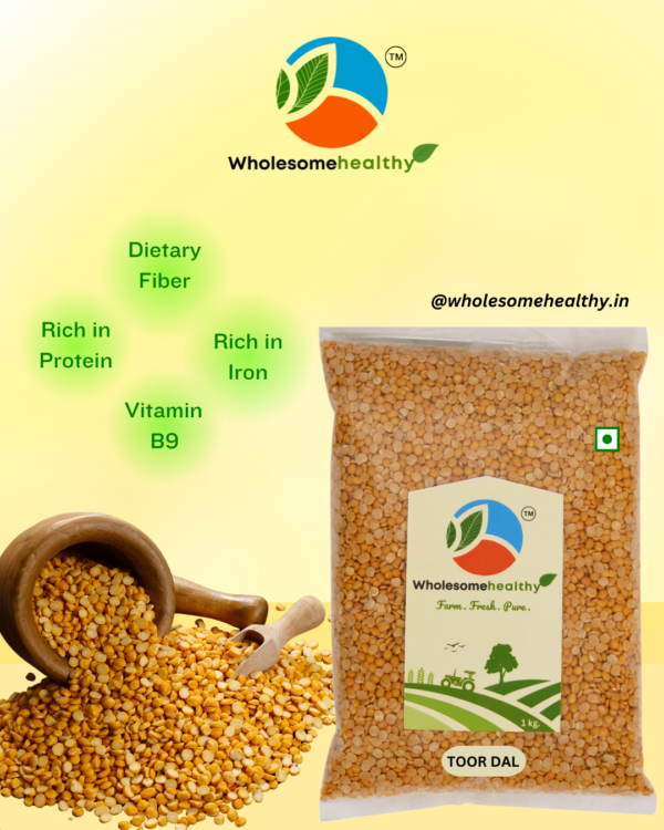 Toor Dal | Pack of 1 | 1kg. | Premium Toor Dal by Wholesomehealthy - Image 5