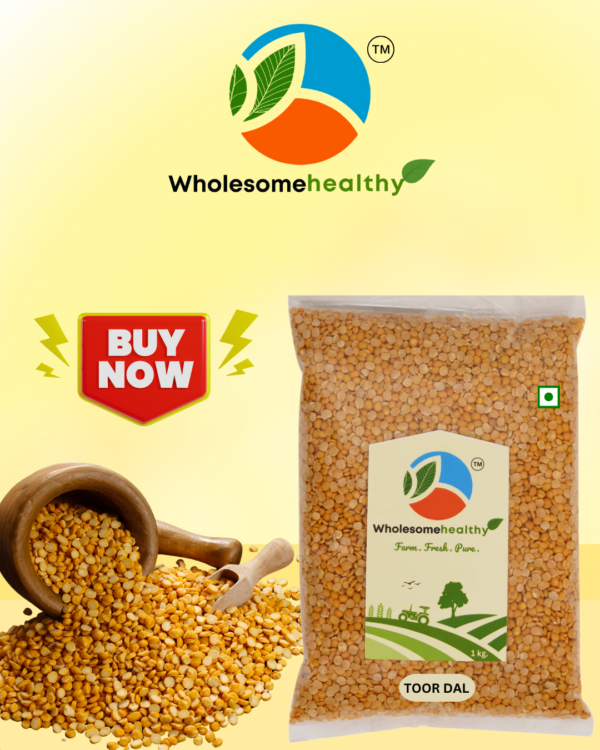 Toor Dal | Pack of 1 | 1kg. | Premium Toor Dal by Wholesomehealthy - Image 4