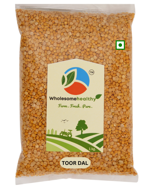 Toor Dal | Pack of 1 | 1kg. | Premium Toor Dal by Wholesomehealthy
