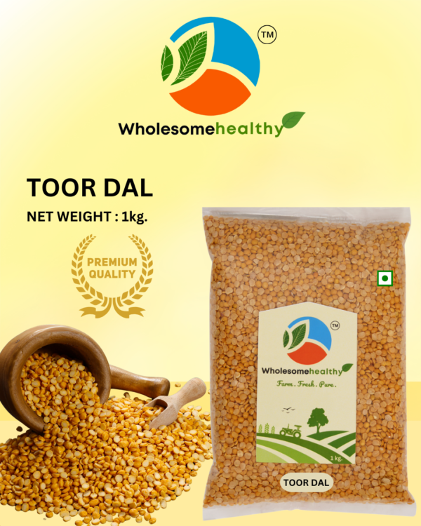 Toor Dal | Pack of 1 | 1kg. | Premium Toor Dal by Wholesomehealthy - Image 3
