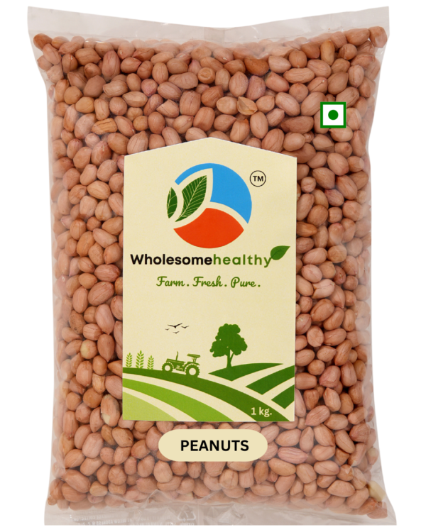 Peanuts | 1kg | Pack of1 | Raw Peanuts | Unpolished | Cleaned | By Wholesomehealthy