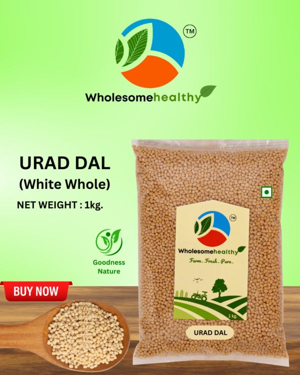 Urad Dal | 1kg | Pack of1 | Raw Urad Dal | Unpolished | White | Cleaned | By Wholesomehealthy - Image 3