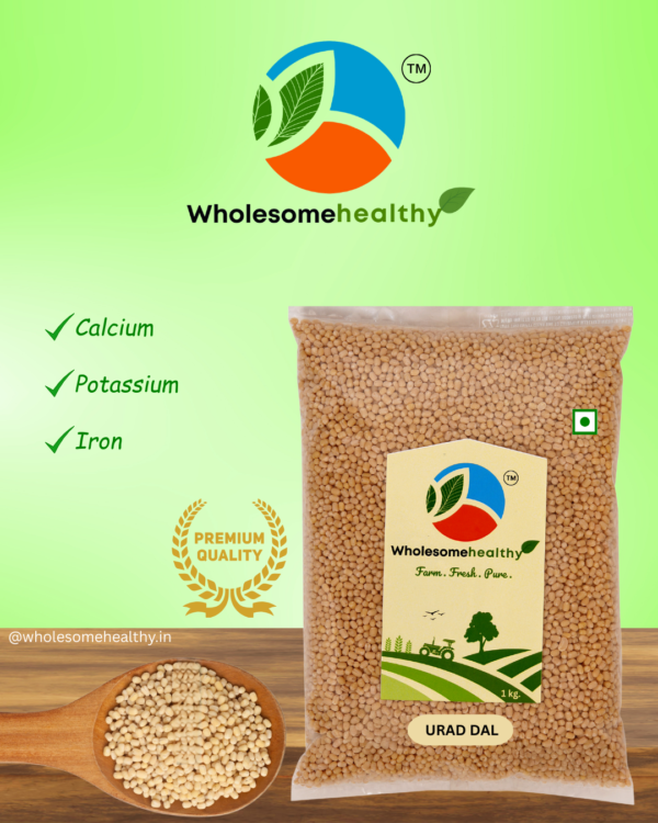 Urad Dal | 1kg | Pack of1 | Raw Urad Dal | Unpolished | White | Cleaned | By Wholesomehealthy - Image 4